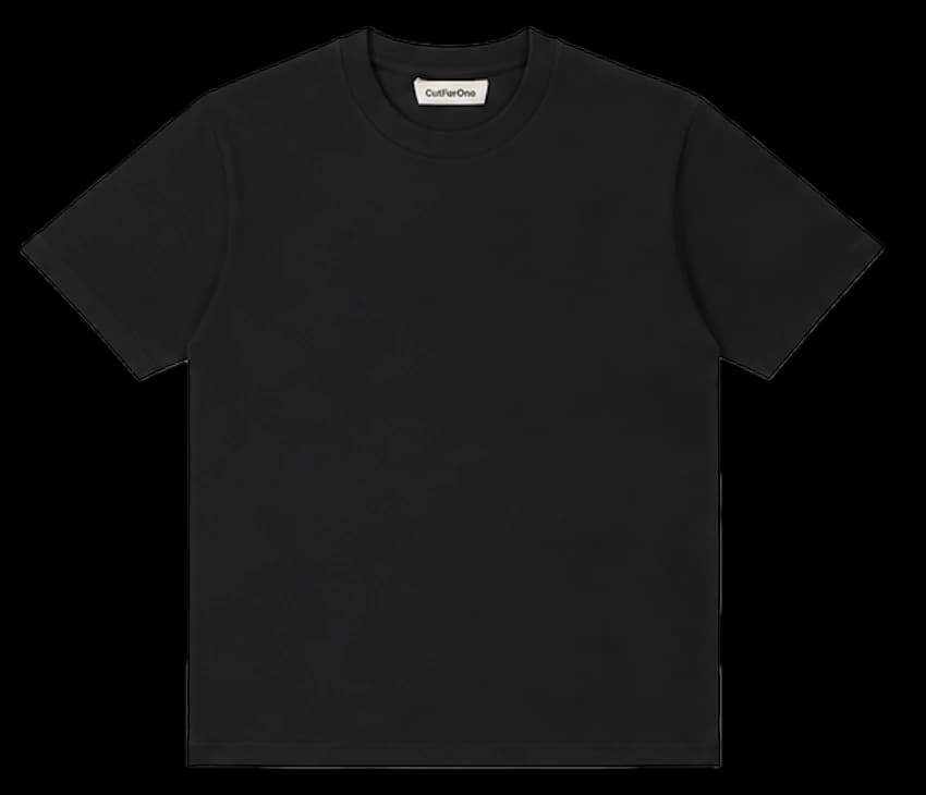Black CutForOne tee